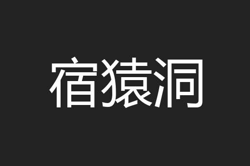 宿猿洞