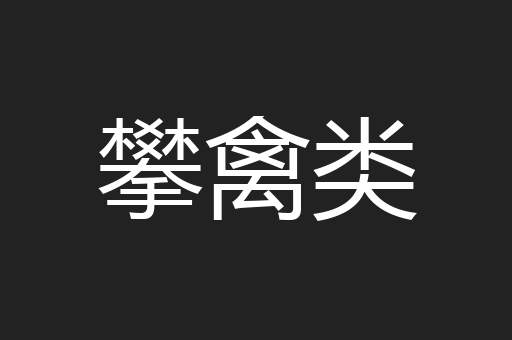 攀禽类