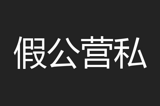 假公营私