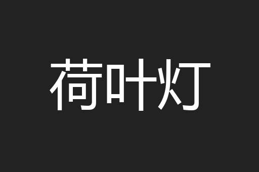 荷叶灯