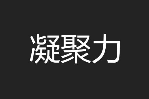 凝聚力