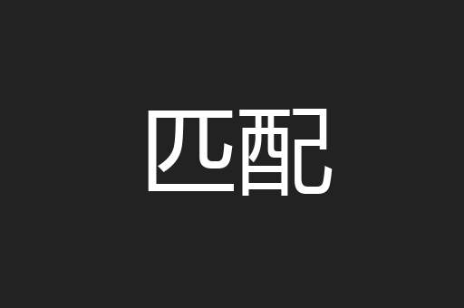 匹配