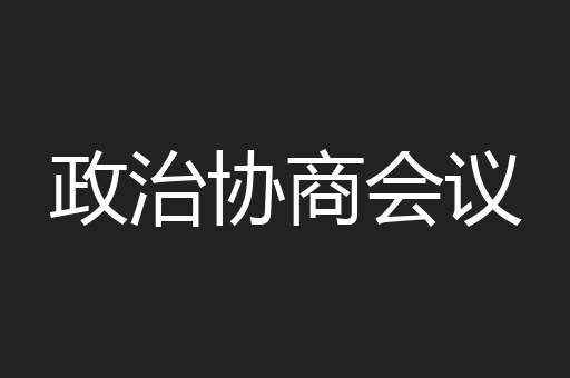 政治协商会议
