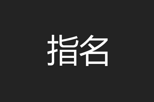 指名