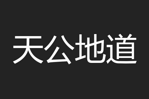 天公地道