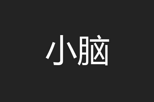 小脑
