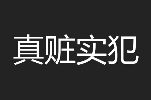 真赃实犯