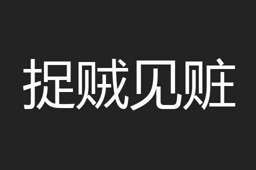 捉贼见赃