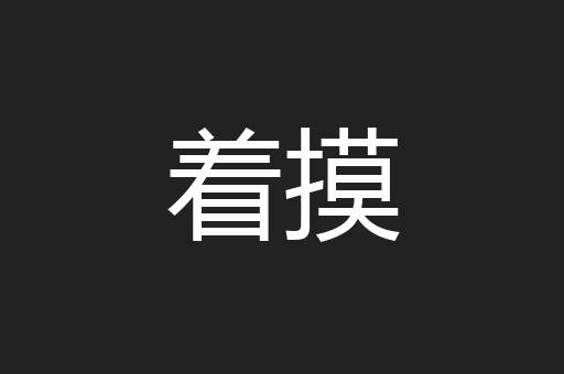 着摸