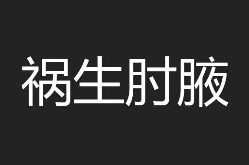 祸生肘腋