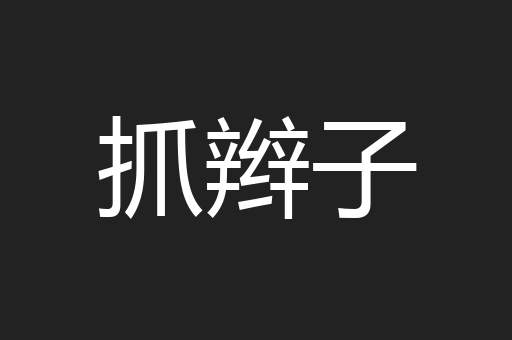 抓辫子