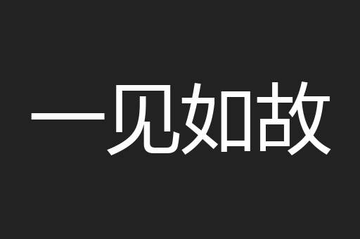 一见如故