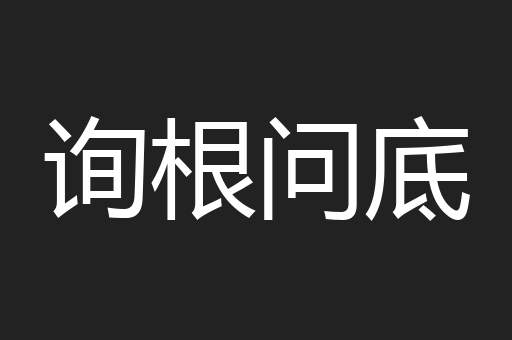 询根问底
