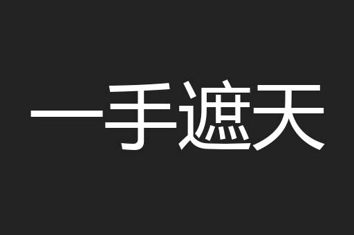 一手遮天