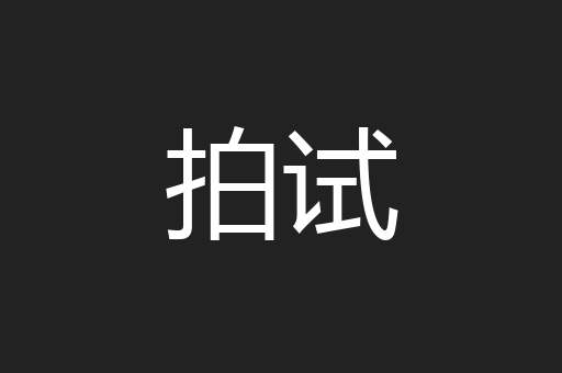 拍试