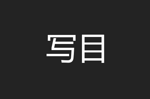 写目