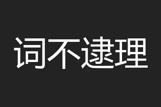 词不逮理