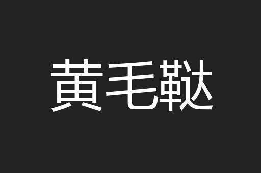 黄毛鞑