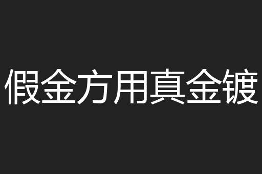 假金方用真金镀