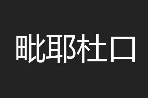 毗耶杜口