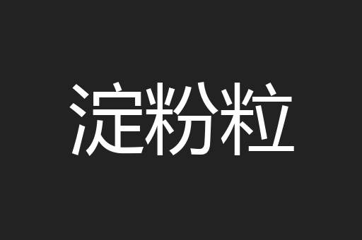 淀粉粒