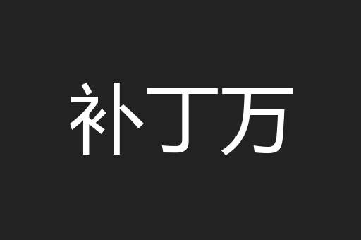 补丁万