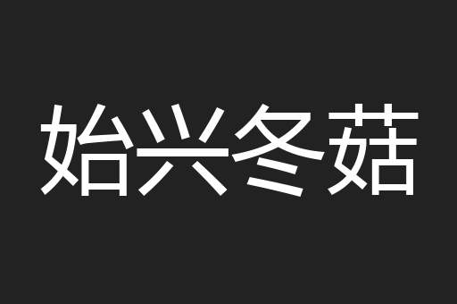始兴冬菇