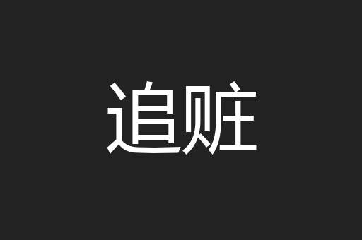 追赃