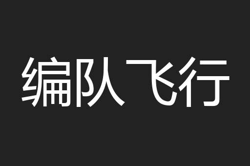 编队飞行