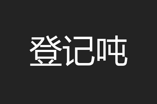 登记吨