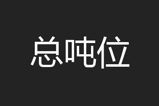 总吨位