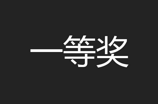 一等奖