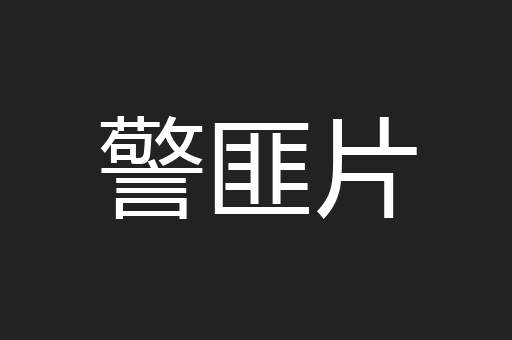 警匪片