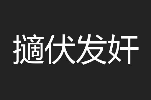 擿伏发奸