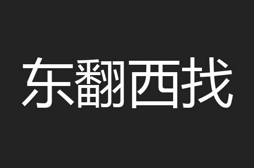 东翻西找