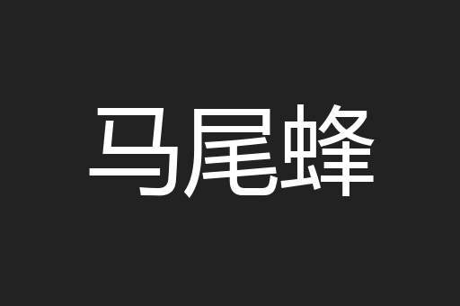 马尾蜂