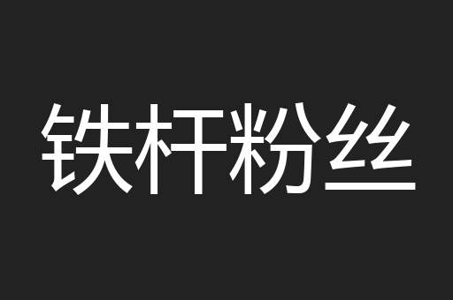 铁杆粉丝