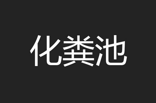 化粪池