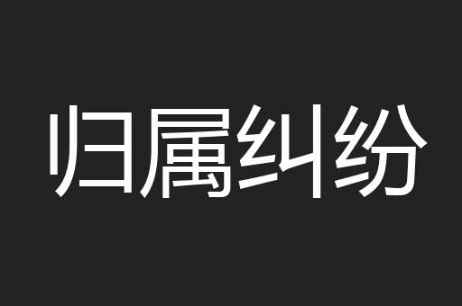 归属纠纷