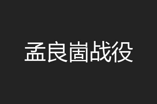 孟良崮战役