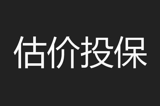 估价投保