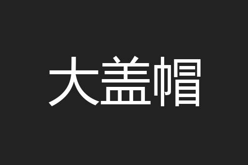 大盖帽