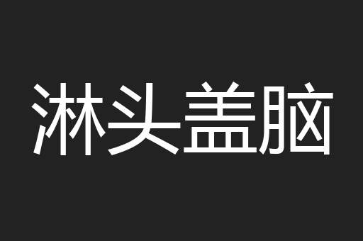 淋头盖脑