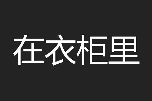 在衣柜里