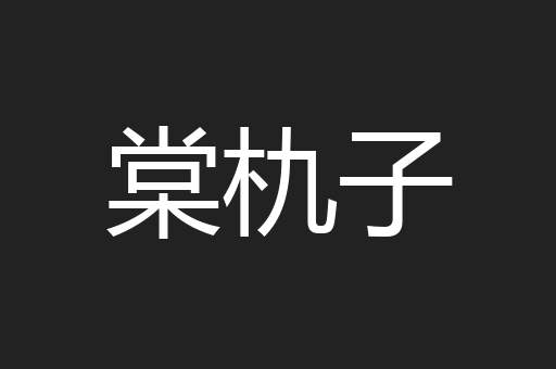 棠朹子