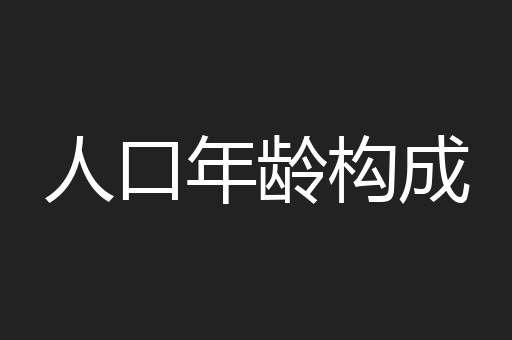 人口年龄构成