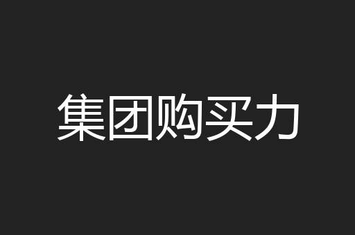集团购买力