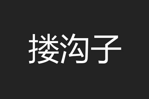 搂沟子