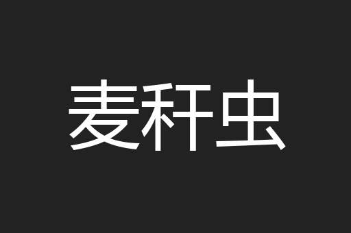麦秆虫