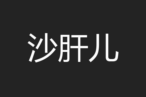 沙肝儿